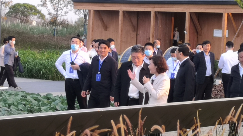國家發(fā)改委黨組成員郭蘭峰、浙江省常務副省長徐文光一行調研浙農嘉善萬畝水稻種植示范區(qū)